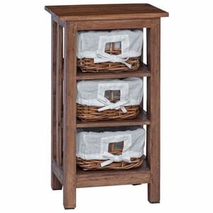 vidaXL Bijzettafel Bruin Massief mahoniehout