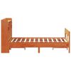 vidaXL Bed met boekenkast zonder matras grenenhout wasbruin 140x200 cm
