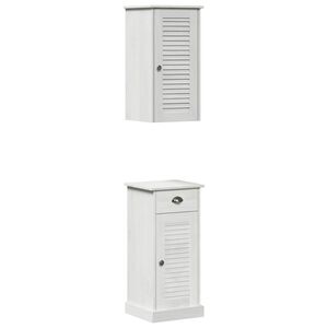 vidaXL Badkamerkast VIGO 2 st Wit en Antiek Wit 37 x 34 x 80 cm