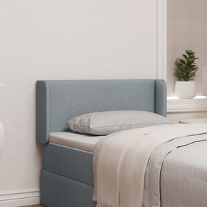 vidaXL Hoofdbord oor met hoofdeinde Grijs 40,5 x 40,5 x 4 cm Stof