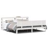 vidaXL Bedframe met hoofdeinde zonder matras 200x200 cm wit