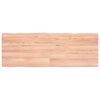 vidaXL Tafelblad natuurlijke rand 140x50x(2-4) cm eikenhout lichtbruin