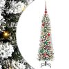 vidaXL Kunstkerstboom met 150 LED Wit 120 cm PVC en Metaal en Plastic