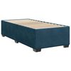 vidaXL Boxspring met matras fluweel blauw 100x200 cm