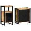 vidaXL Badkamermeubelset 2 st Bruin en zwart 55 x 35 x 60 cm