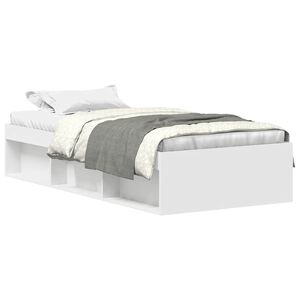 vidaXL Bedframe wit 100x200 cm