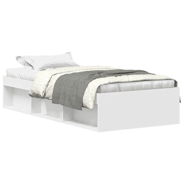 vidaXL Bedframe wit 100x200 cm