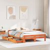 vidaXL Bedframe zonder matras massief grenenhout wasbruin 160x200 cm