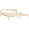 vidaXL Bedframe met hoofdbord massief hout