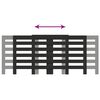 vidaXL Radiatorombouw 205x21,5x83,5 cm bewerkt hout zwart