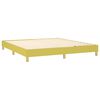 vidaXL Boxspring met matras en LED stof groen 180x200 cm