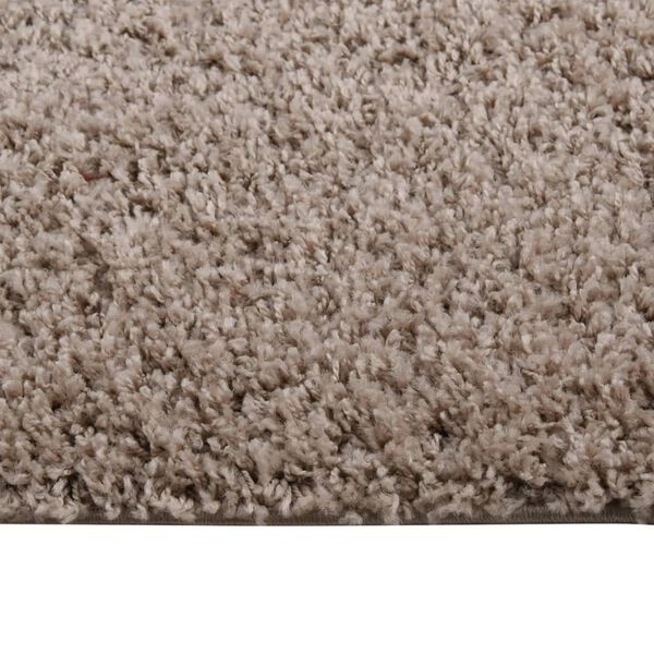 vidaXL Vloerkleed shaggy hoogpolig 120x170 cm beige