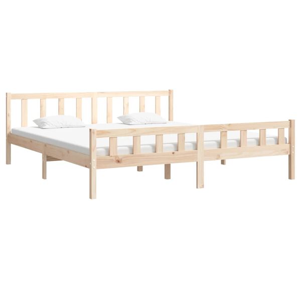vidaXL Bedframe zonder matras massief hout 160x200 cm