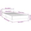 vidaXL Bedframe met hoofdeinde zonder matras 90x190 cm fluweel roze