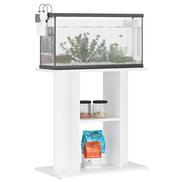 vidaXL Aquariumstandaard 60x30x60 cm bewerkt hout wit
