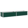 vidaXL Verhoogd Tuinbed Groen 160 x 40 x 24 cm koudgewalst stalen