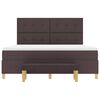 vidaXL Boxspring bed met matras Donkerbruin 180 x 200 cm Stof