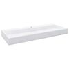 vidaXL Wastafel 120x46x11 cm mineraal gegoten/marmer gegoten wit