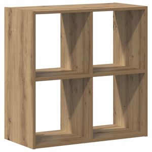 vidaXL Boekenkast 68,5x32x68,5 cm bewerkt hout artisanaal eikenkleurig