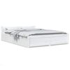 vidaXL Bedframe met lades wit 160x200 cm