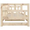 vidaXL Slaapbank uitschuifbaar massief grenenhout 2x(90x190) cm