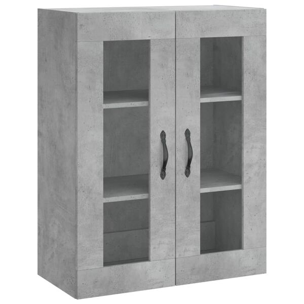 vidaXL Wandkast 69,5x34x90 cm bewerkt hout betongrijs