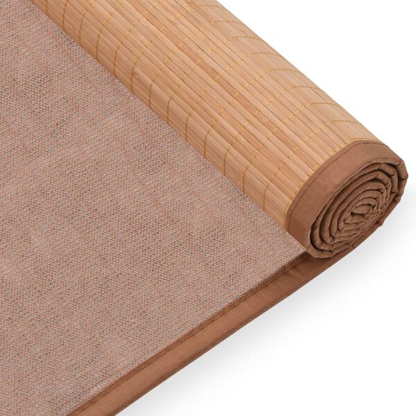 vidaXL Yogamat 60x180 cm bamboe bruin