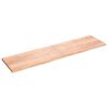 vidaXL Tafelblad 200x50x(2-4)cm behandeld massief eikenhout lichtbruin