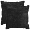 vidaXL Kussensloop 6 st HOUTEN Antraciet 35 x 35 cm Chenille Stof
