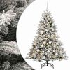 vidaXL Kunstkerstboom met kerstbal 120 cm 150 LED's Warmwit