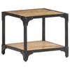 vidaXL Salontafel 40x40x36 cm massief ruw mangohout