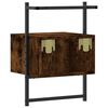 vidaXL Nachtkastjes 2 st wandgemonteerd 35x30x51 cm hout gerookt eiken