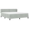 vidaXL Boxspringbed met matras Lichtgrijs 180 x 200 cm Fluweel