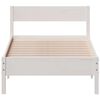 vidaXL Bedframe zonder matras massief grenenhout wit 90x190 cm
