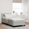 vidaXL Boxspringbed met matras Lichtgrijs 100 x 200 cm Fluweel