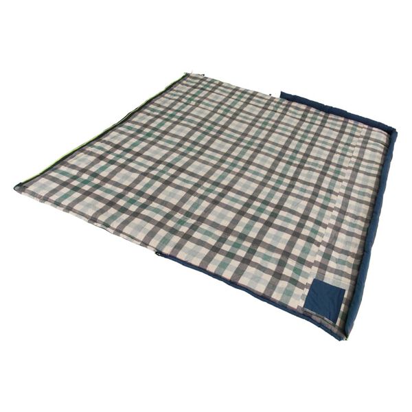 Outwell Slaapzak Camper Lux rits links diepblauw