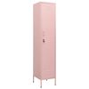 vidaXL Lockerkast 35x46x180 cm staal roze