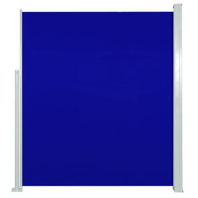 vidaXL Wind-/zonnescherm uittrekbaar 160x300 cm blauw