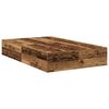 vidaXL Opbergbedframe met opslag Oud Hout 120 x 200 cm Bewerkt hout