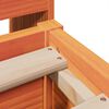 vidaXL Bedframe zonder matras massief grenenhout wasbruin 135x190 cm