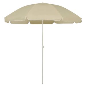 vidaXL Strandparasol 240 cm zandgeel