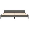 vidaXL Bedframe zonder matras 200x200 cm fluweel donkergrijs