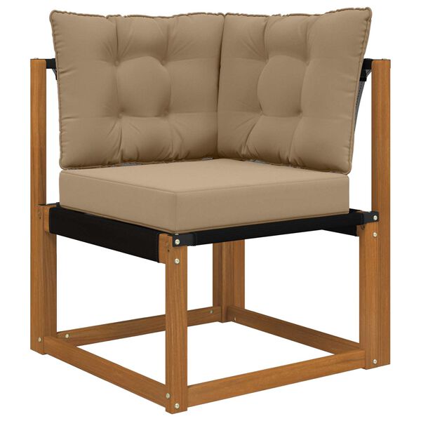 vidaXL Buiten bankkussen 3 pcs Taupe Polyester