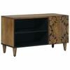 vidaXL TV-kast met plank Bruin 80 x 31,5 x 46 cm Massief Mango Hout