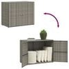 vidaXL Tuinkast 100x55,5x80 cm poly rattan grijs