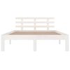 vidaXL Bedframe massief hout wit 160x200 cm