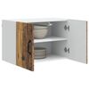 vidaXL Keukenkast met plank 2 pcs Oudhout 60 x 31 x 40 cm Bewerkt hout