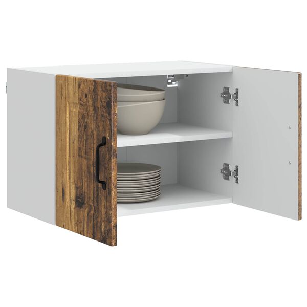 vidaXL Keukenkast met plank 2 pcs Oudhout 60 x 31 x 40 cm Bewerkt hout