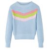 Kindertrui gebreid 128 blauw