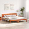 vidaXL Bedframe Bruin 180 x 200 cm Massief grenenhout